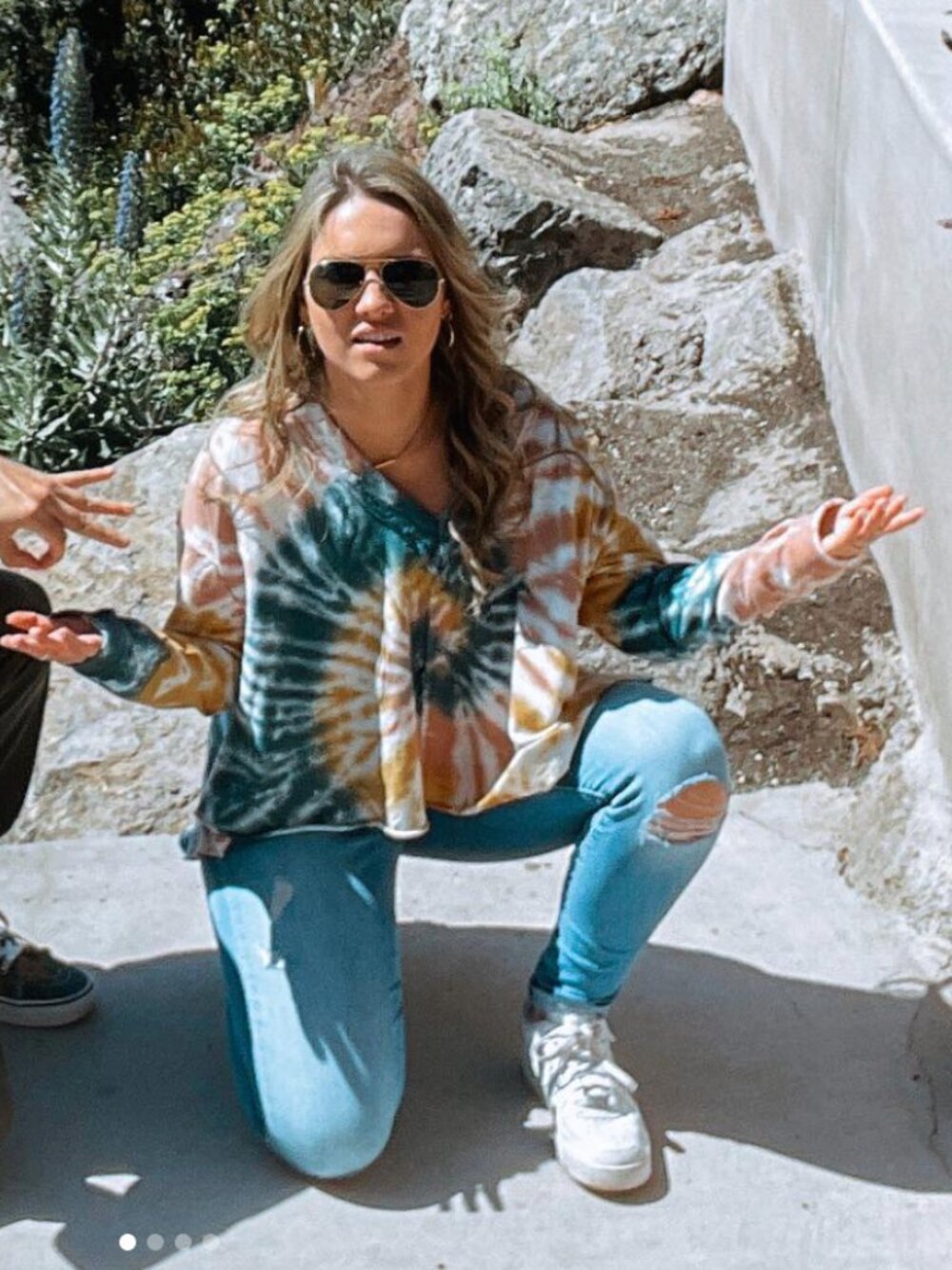 Oversized Tie Dye Sweater | Off the Shoulder | Loose Fitting Boho